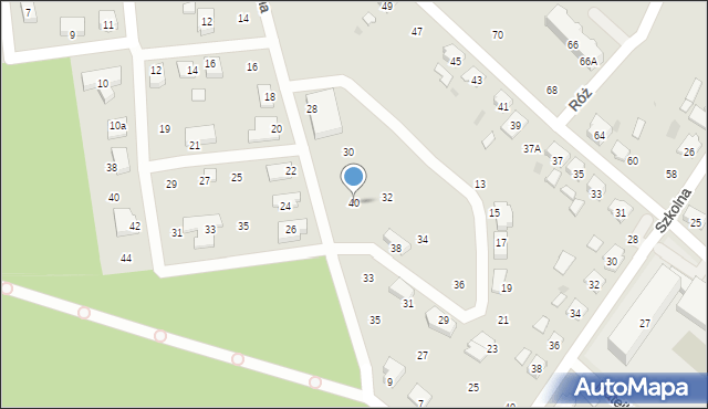 Gogolin, Zielona, 40, mapa Gogolin