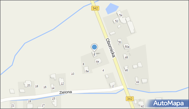 Golędzinów, Zielona, 6, mapa Golędzinów