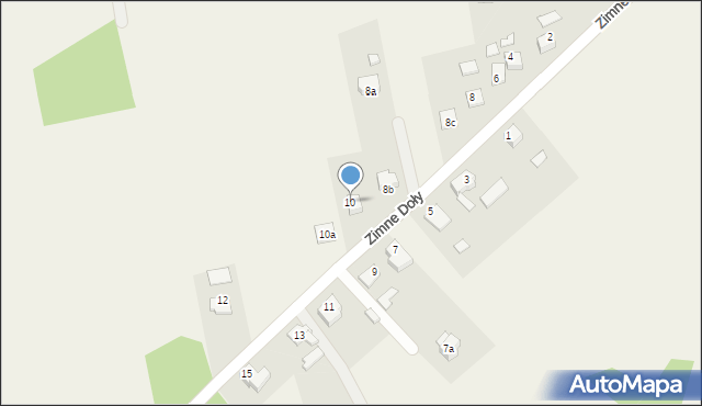 Gołkowice, Zimne Doły, 10, mapa Gołkowice