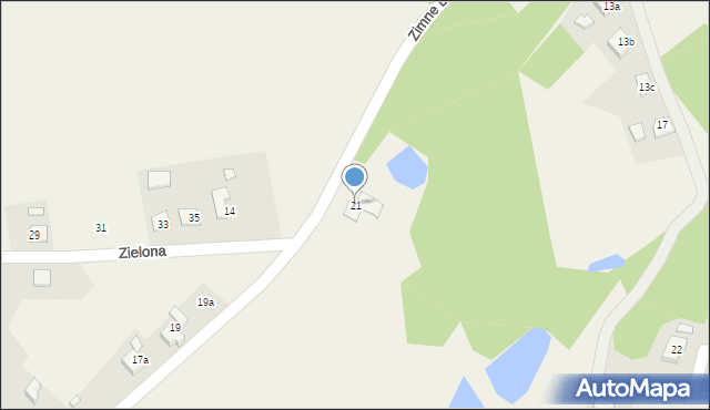 Gołkowice, Zimne Doły, 21, mapa Gołkowice