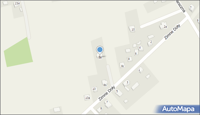 Gołkowice, Zimne Doły, 8a, mapa Gołkowice