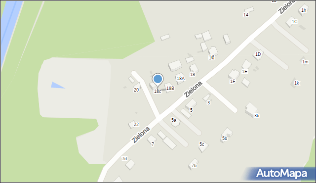 Gorlice, Zielona, 18c, mapa Gorlic