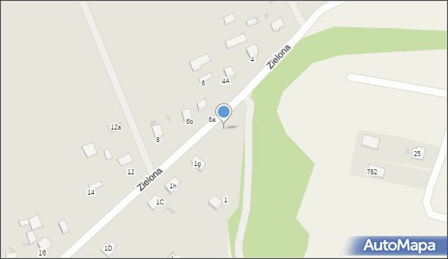 Gorlice, Zielona, 1a, mapa Gorlic