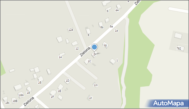 Gorlice, Zielona, 1h, mapa Gorlic