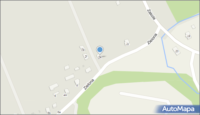 Gorlice, Zielona, 2A, mapa Gorlic