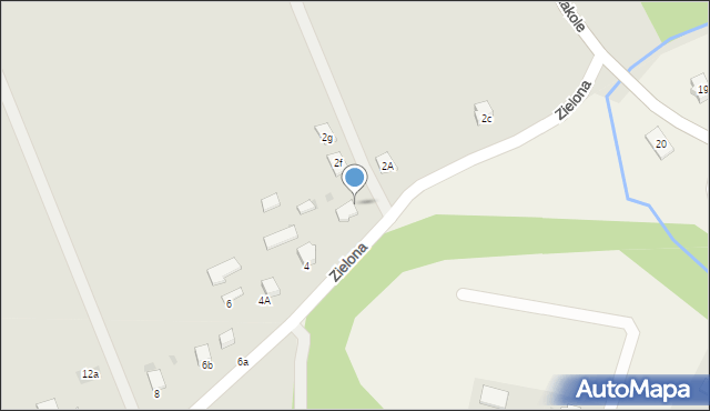 Gorlice, Zielona, 2e, mapa Gorlic