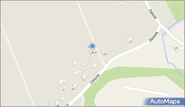 Gorlice, Zielona, 2f, mapa Gorlic