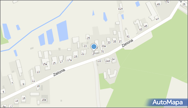 Gorzkowice, Zielona, 27, mapa Gorzkowice