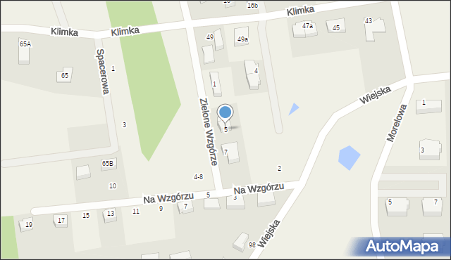 Gościcino, Zielone Wzgórze, 5, mapa Gościcino