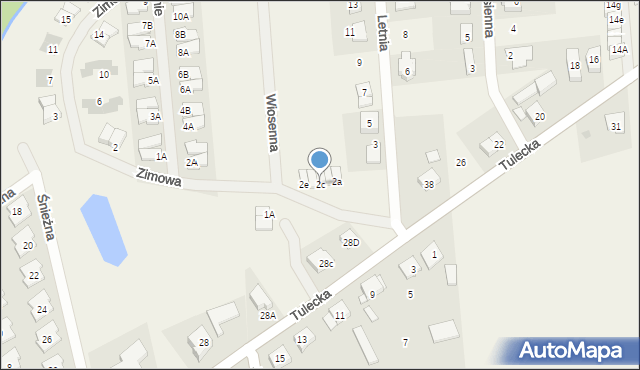 Gowarzewo, Zimowa, 2c, mapa Gowarzewo