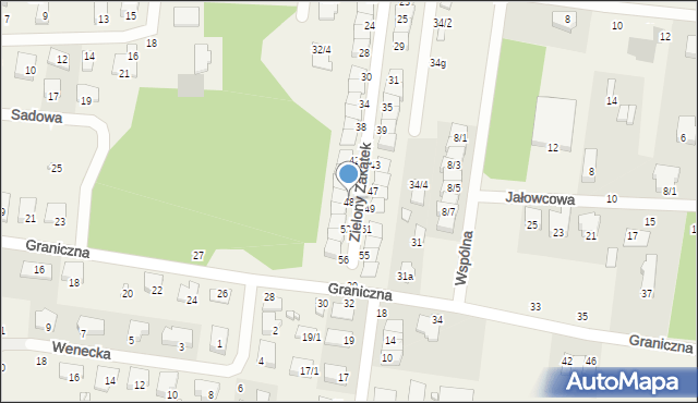 Grabówka, Zielony Zakątek, 48, mapa Grabówka