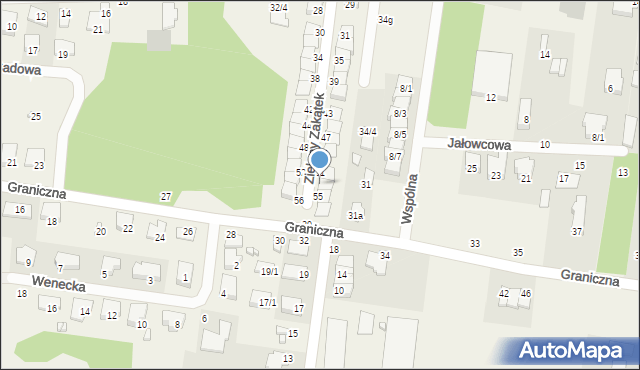 Grabówka, Zielony Zakątek, 53, mapa Grabówka
