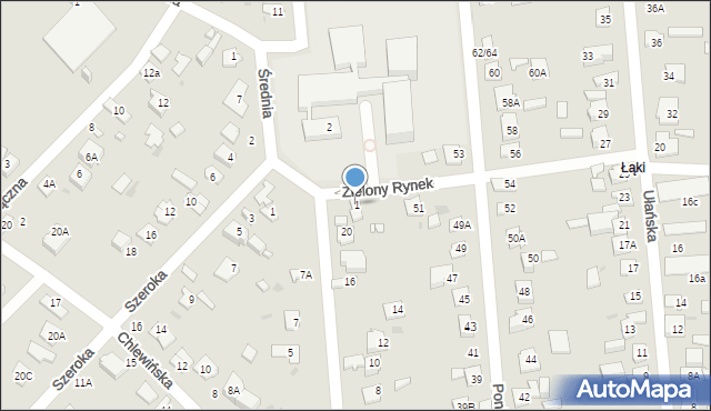 Grodzisk Mazowiecki, Zielony Rynek, 1, mapa Grodzisk Mazowiecki