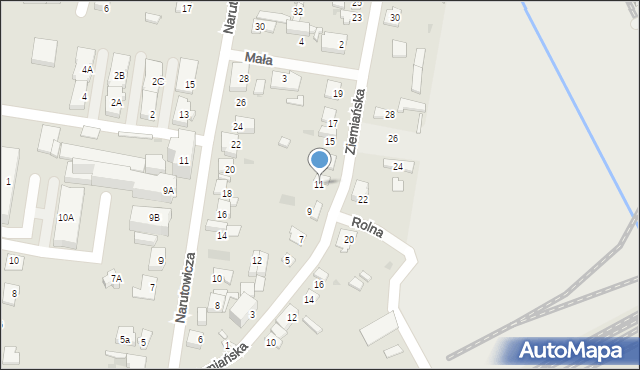Grodzisk Mazowiecki, Ziemiańska, 11, mapa Grodzisk Mazowiecki