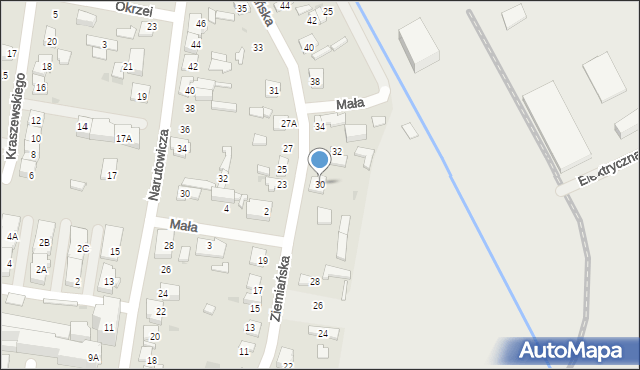 Grodzisk Mazowiecki, Ziemiańska, 30, mapa Grodzisk Mazowiecki