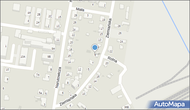 Grodzisk Mazowiecki, Ziemiańska, 9, mapa Grodzisk Mazowiecki