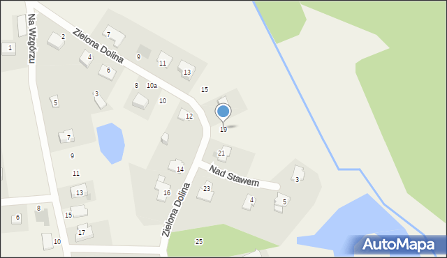 Gronity, Zielona Dolina, 19, mapa Gronity