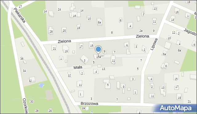 Grotniki, Zielona, 15a, mapa Grotniki