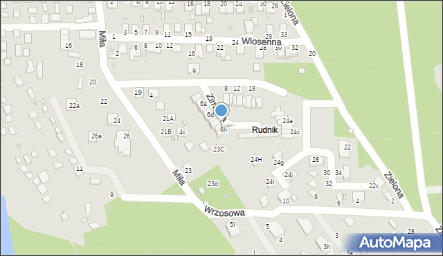 Grudziądz, Zimowa, 6h, mapa Grudziądza