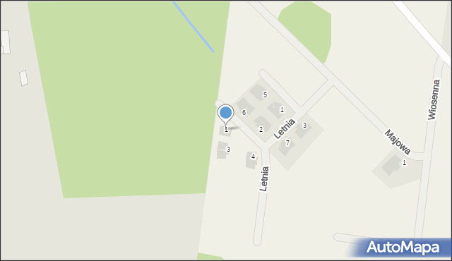 Halickie, Zimowa, 1, mapa Halickie