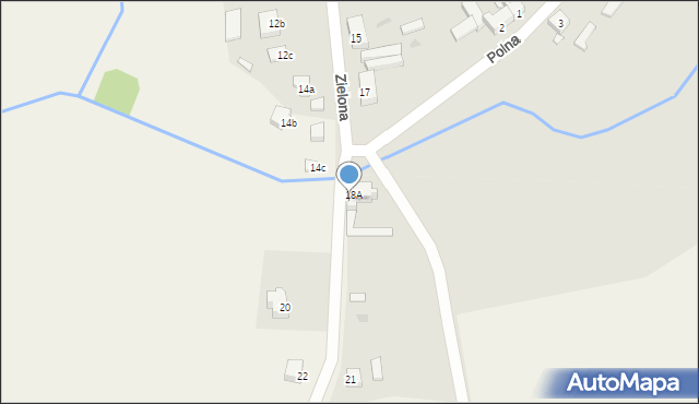 Ińsko, Zielona, 18B, mapa Ińsko