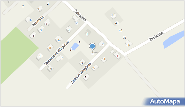 Jagatowo, Zielone Wzgórze, 4, mapa Jagatowo