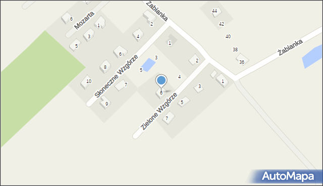 Jagatowo, Zielone Wzgórze, 6, mapa Jagatowo