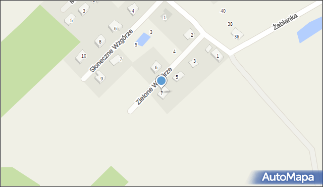 Jagatowo, Zielone Wzgórze, 7, mapa Jagatowo