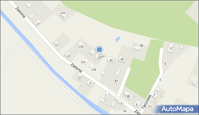 Janików, Zielona, 10c, mapa Janików