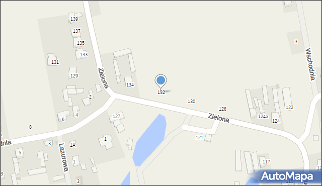 Janiszew, Zielona, 132, mapa Janiszew