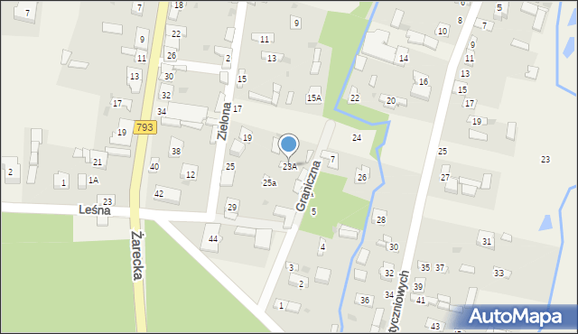 Janów, Zielona, 23A, mapa Janów