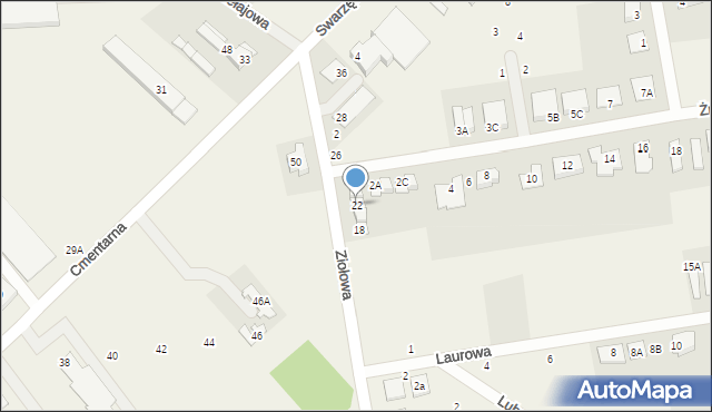 Jasin, Ziołowa, 22, mapa Jasin