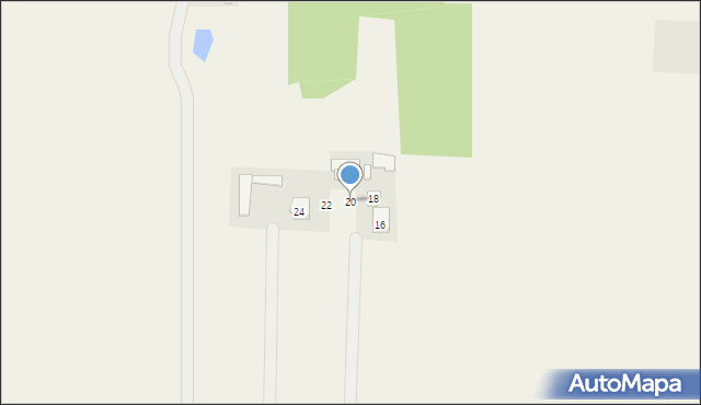 Jedlanka, Zielona, 20, mapa Jedlanka