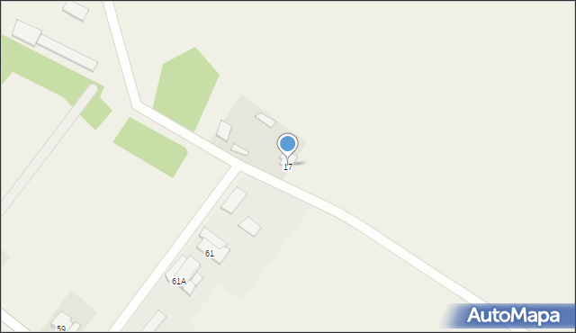 Jednorożec, Zielona, 17, mapa Jednorożec