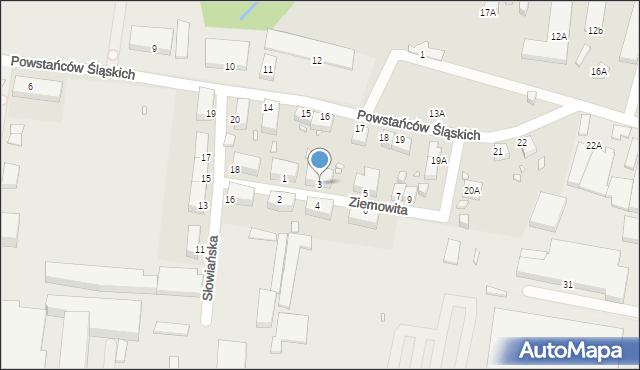 Jelenia Góra, Ziemowita, 3, mapa Jelenia Góra