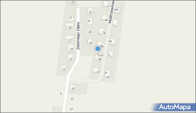 Jeszkowice, Zielonego Dębu, 3b, mapa Jeszkowice