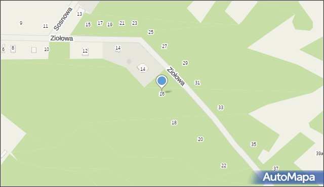 Joachimów-Mogiły, Ziołowa, 16, mapa Joachimów-Mogiły