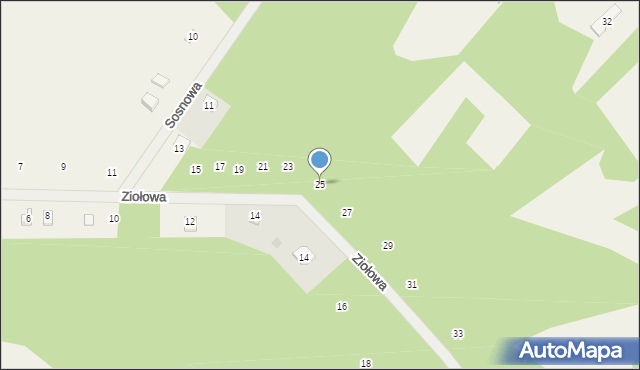 Joachimów-Mogiły, Ziołowa, 25, mapa Joachimów-Mogiły
