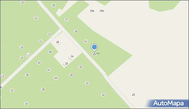 Joachimów-Mogiły, Ziołowa, 43, mapa Joachimów-Mogiły