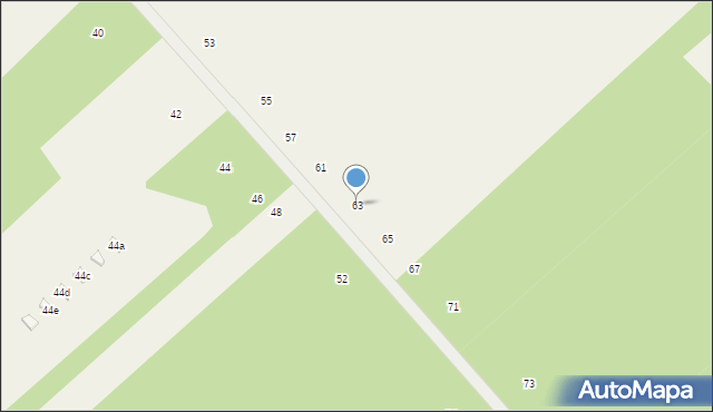 Joachimów-Mogiły, Ziołowa, 63, mapa Joachimów-Mogiły