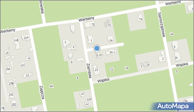 Józefów, Ziarnista, 3, mapa Józefów