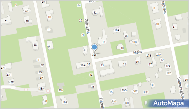 Józefów, Ziarnista, 32c, mapa Józefów