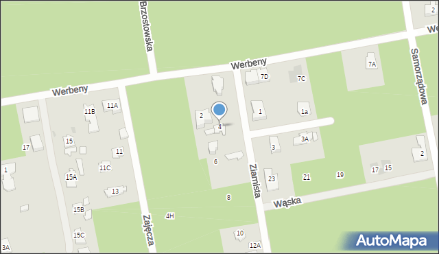 Józefów, Ziarnista, 4, mapa Józefów