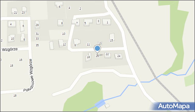 Juszkowo, Zielone Wzgórze, 20, mapa Juszkowo