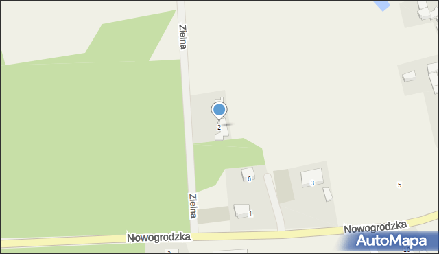 Kaczenice, Zielna, 2, mapa Kaczenice