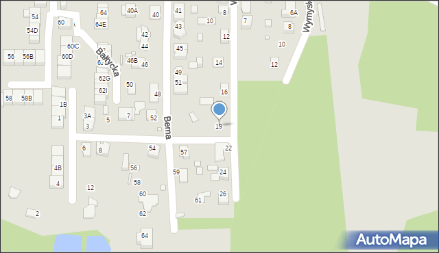 Katowice, Ziembowa, 19, mapa Katowic