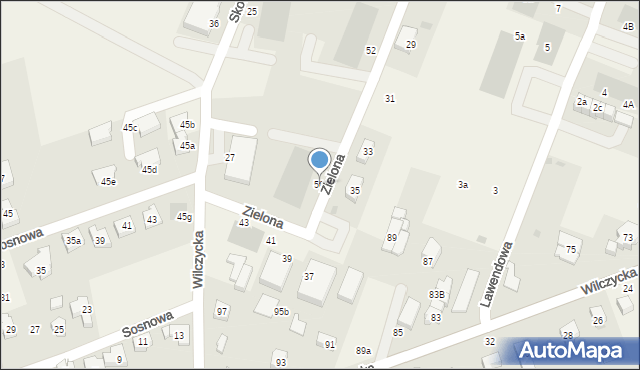 Kiełczów, Zielona, 56, mapa Kiełczów