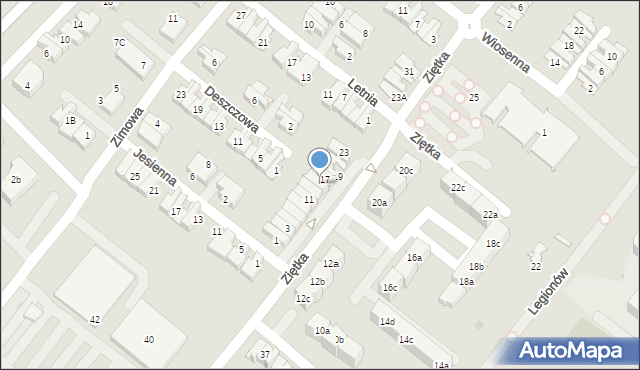 Knurów, Ziętka Jerzego, 15, mapa Knurów