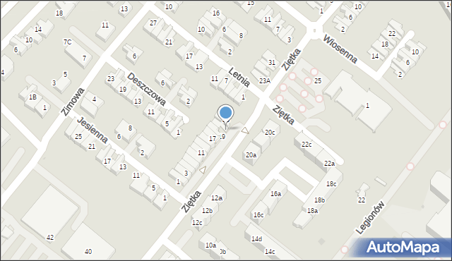 Knurów, Ziętka Jerzego, 21, mapa Knurów