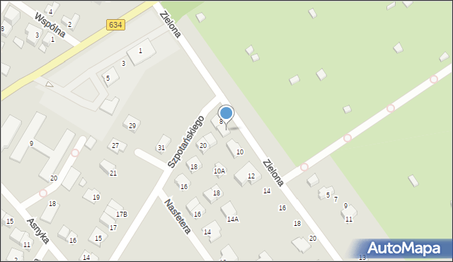 Kobyłka, Zielona, 8A, mapa Kobyłka